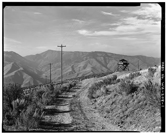Badger Mountain Lookout, .125 mile northwest of Badger Mountain summit, East Wenatchee, Douglas County, WA