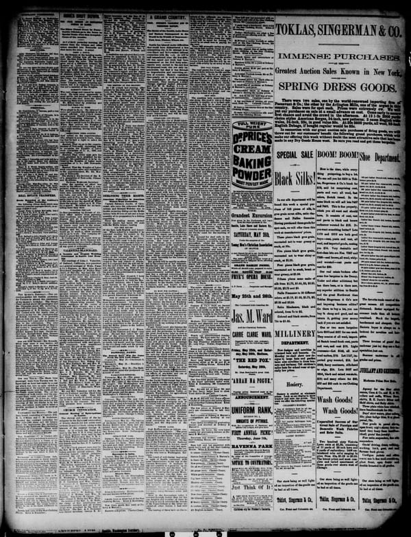 Newspaper page, 1888-05-24