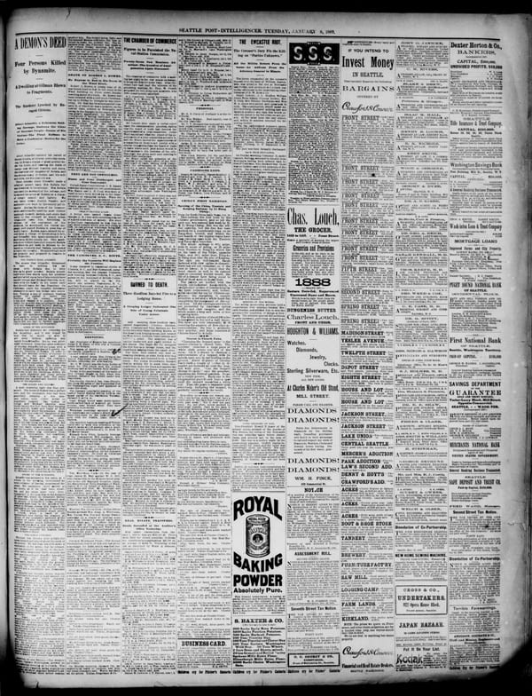 Newspaper page, 1889-01-08