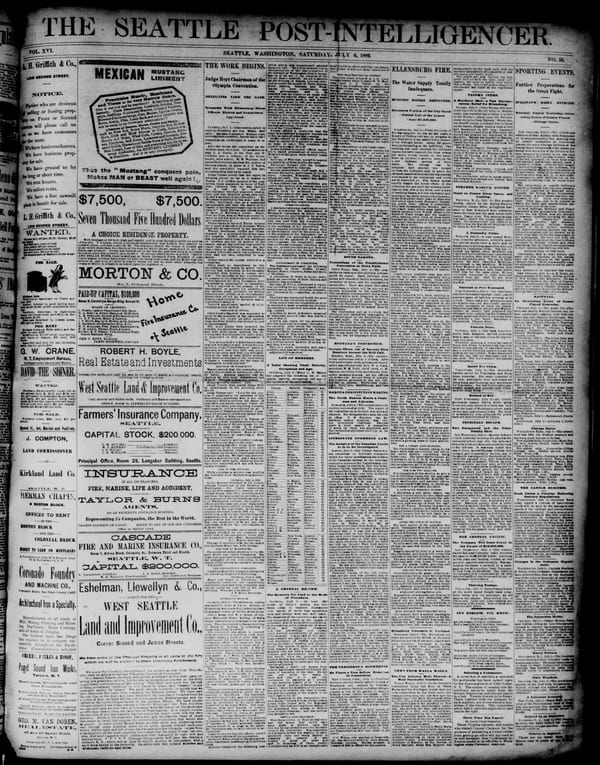 Newspaper page, 1889-07-06
