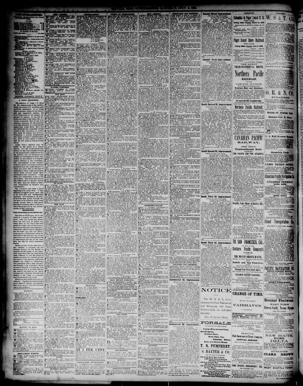 Newspaper page, 1889-07-06