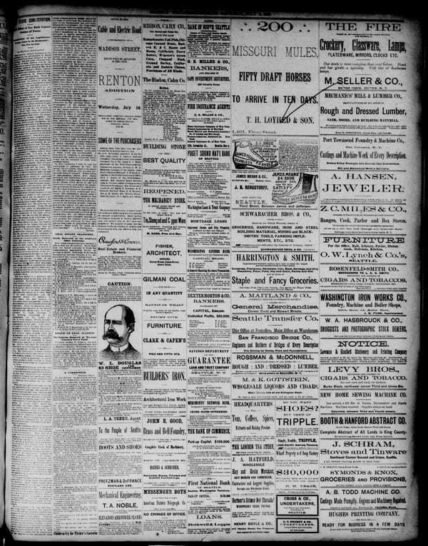 Newspaper page, 1889-07-06