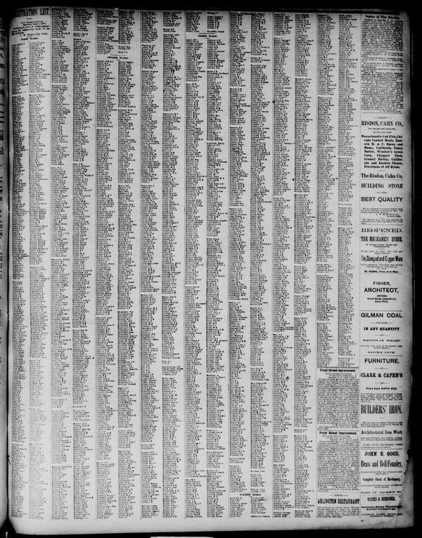 Newspaper page, 1889-07-08