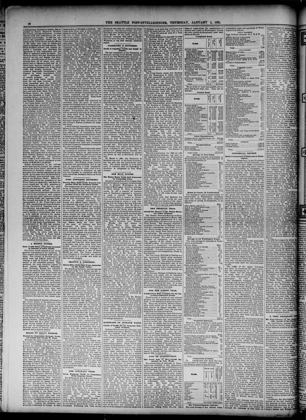 Newspaper page, 1891-01-01