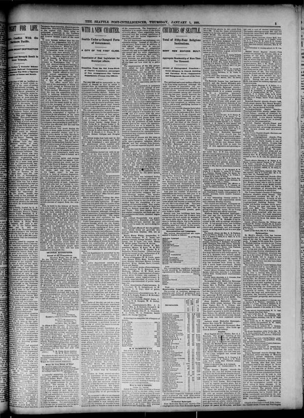 Newspaper page, 1891-01-01