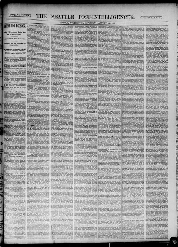 Newspaper page, 1891-01-24