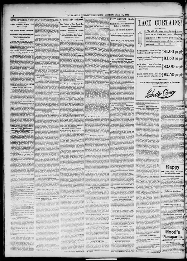 Newspaper page, 1892-05-16