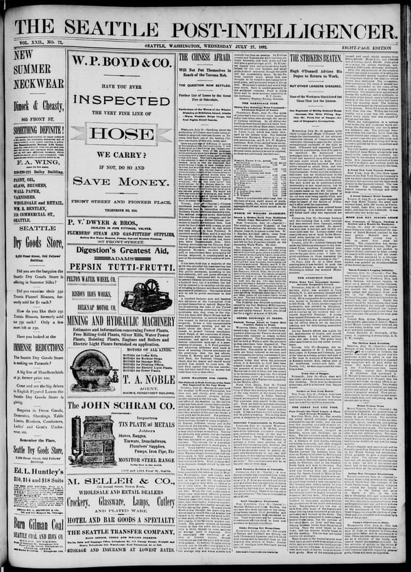 Newspaper page, 1892-07-27