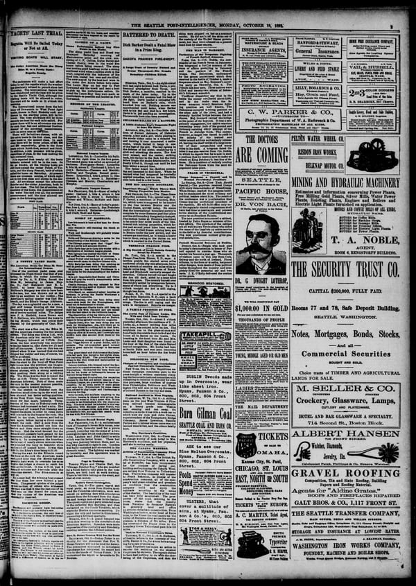 Newspaper page, 1892-10-10