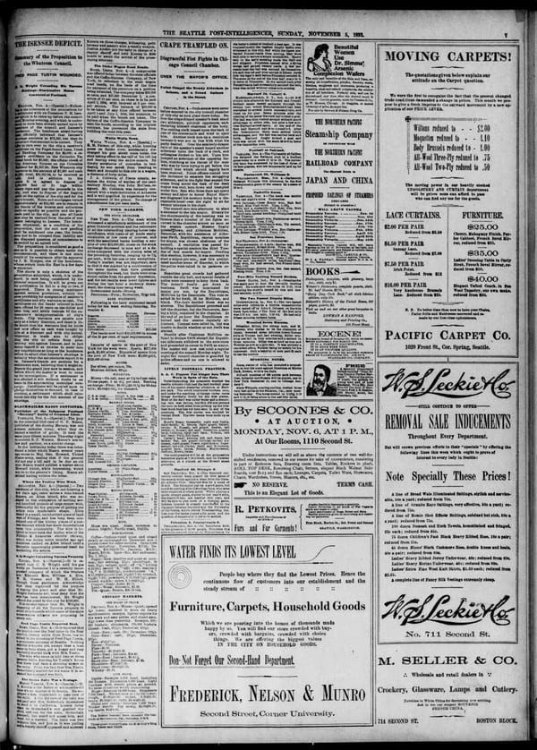 Newspaper page, 1893-11-05