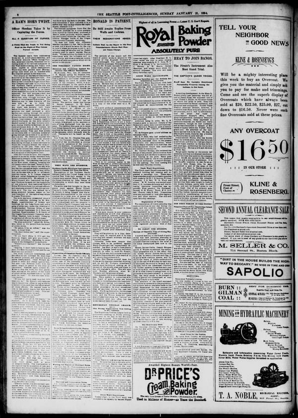 Newspaper page, 1894-01-21