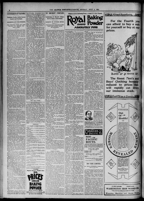 Newspaper page, 1894-07-02