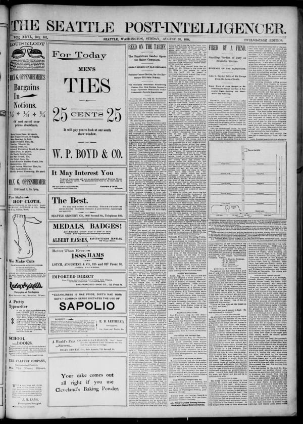 Newspaper page, 1894-08-26