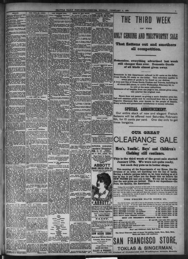 Newspaper page, 1887-02-06