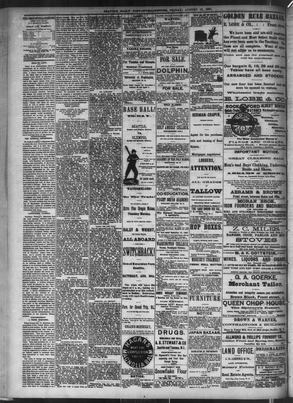 Newspaper page, 1887-08-19
