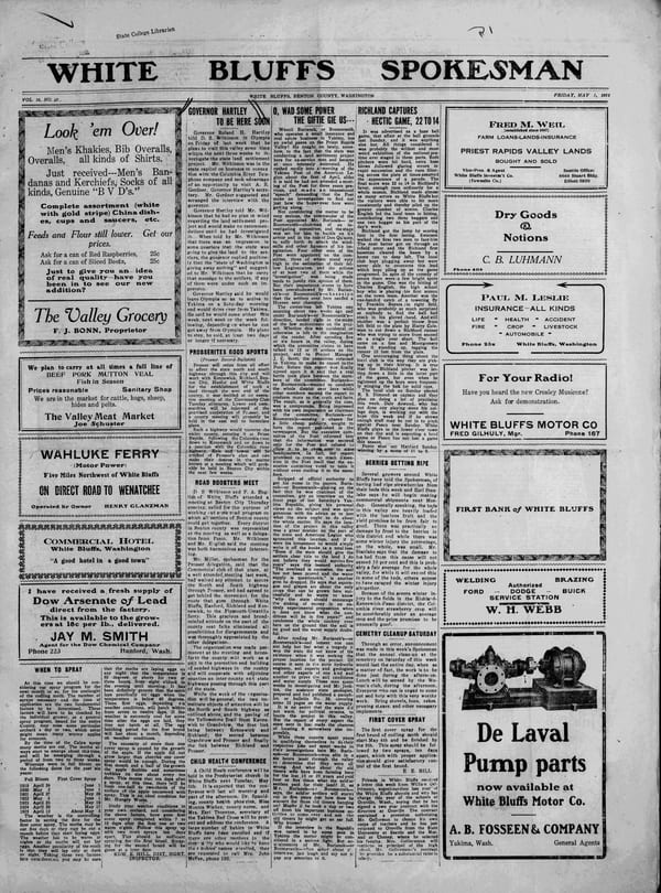 Newspaper page, 1925-05-01