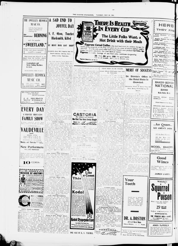 Newspaper page, 1903-05-26
