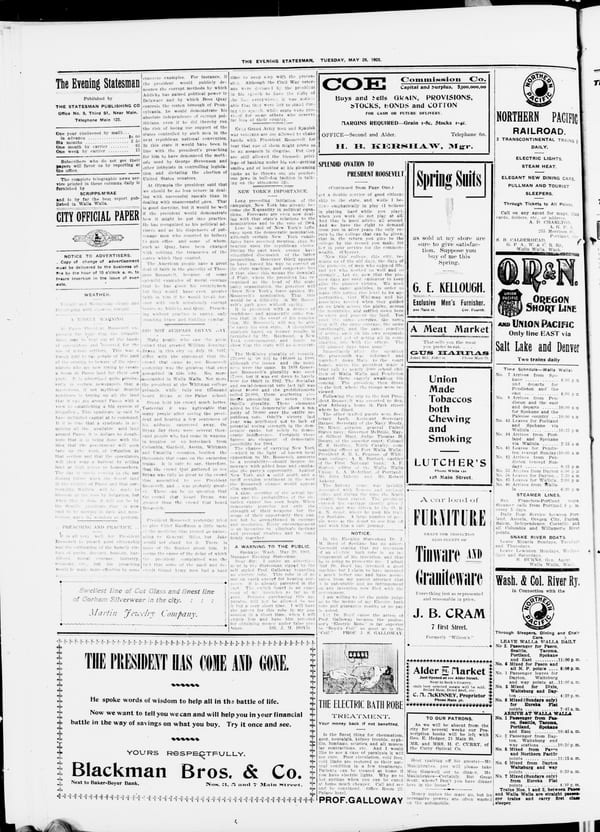 Newspaper page, 1903-05-26
