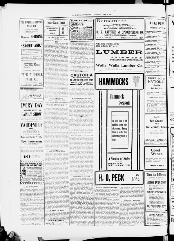 Newspaper page, 1903-06-06
