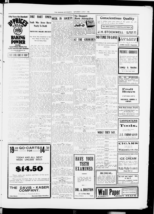 Newspaper page, 1903-06-06