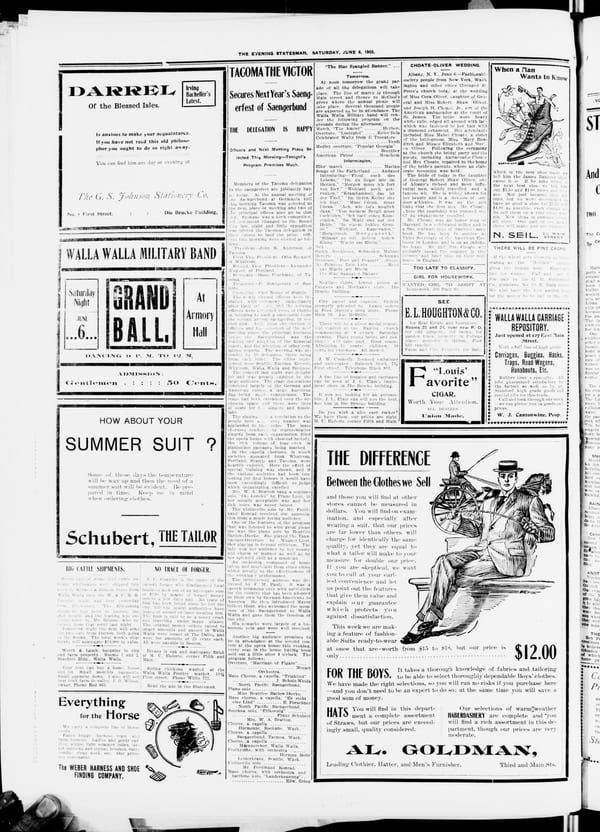 Newspaper page, 1903-06-06