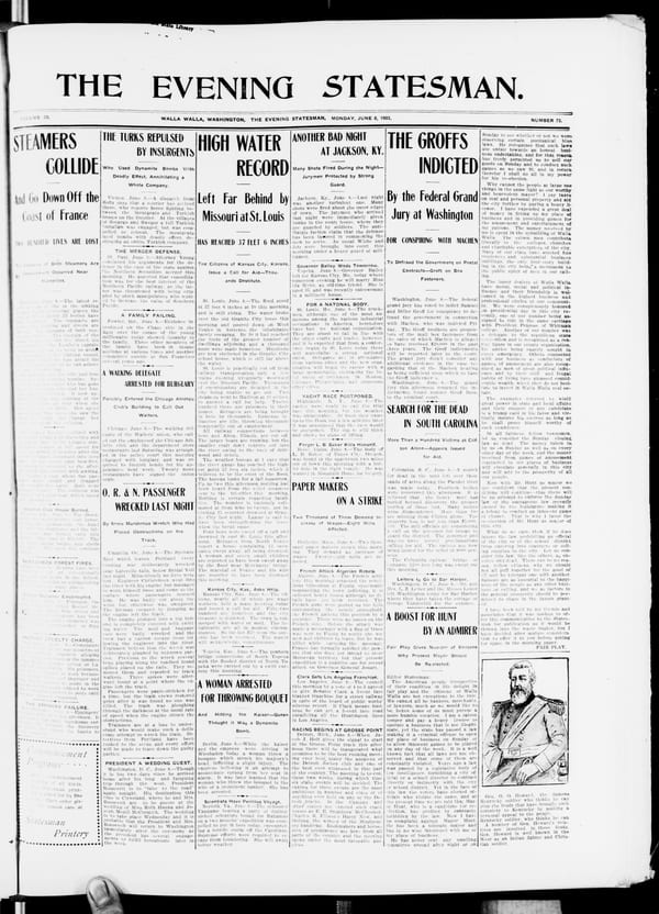 Newspaper page, 1903-06-08