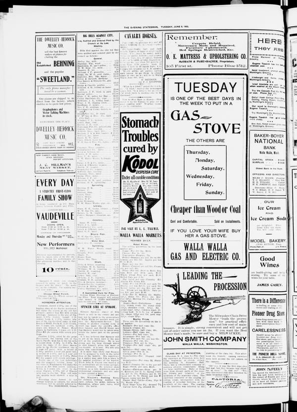 Newspaper page, 1903-06-09