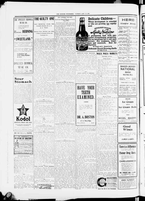 Newspaper page, 1903-06-16