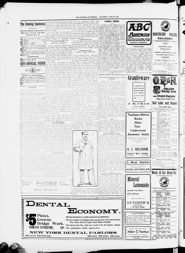 Newspaper page, 1903-06-20