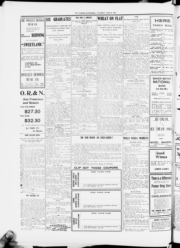 Newspaper page, 1903-06-25