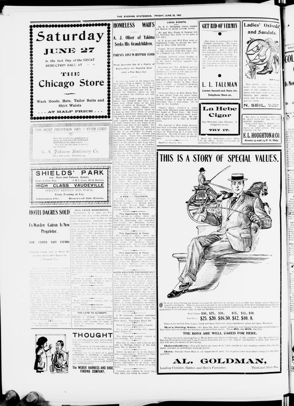 Newspaper page, 1903-06-26
