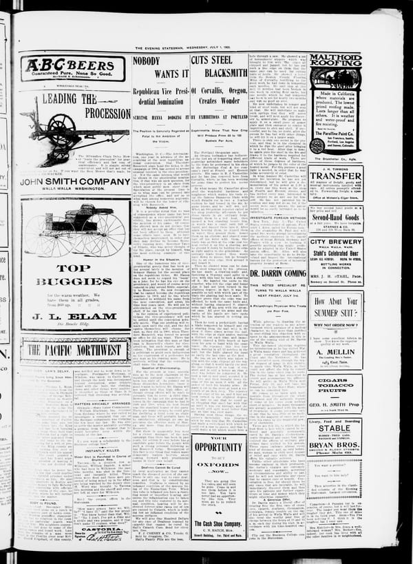Newspaper page, 1903-07-01