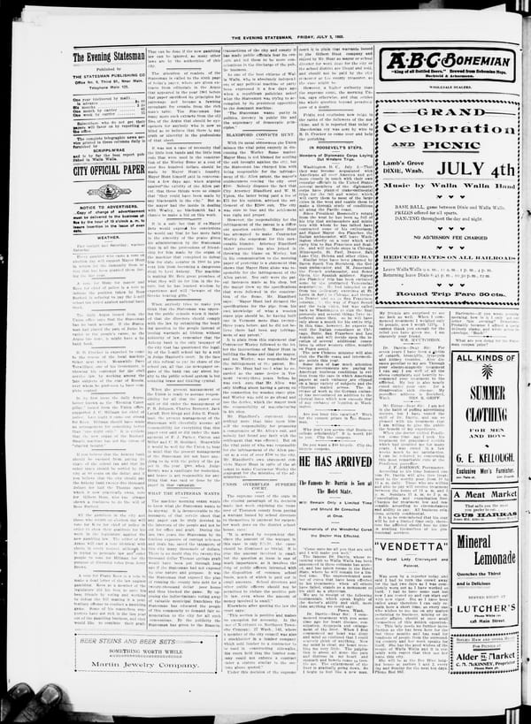 Newspaper page, 1903-07-03