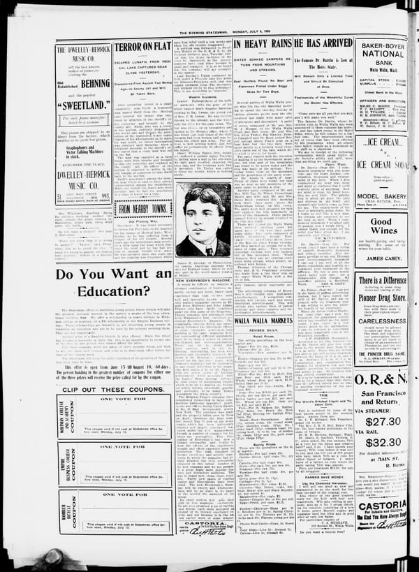 Newspaper page, 1903-07-06