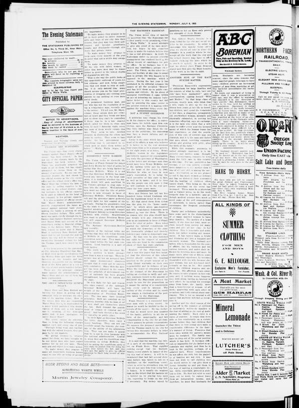 Newspaper page, 1903-07-06
