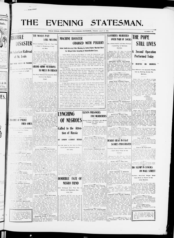 Newspaper page, 1903-07-10