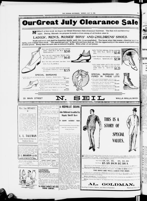 Newspaper page, 1903-07-13