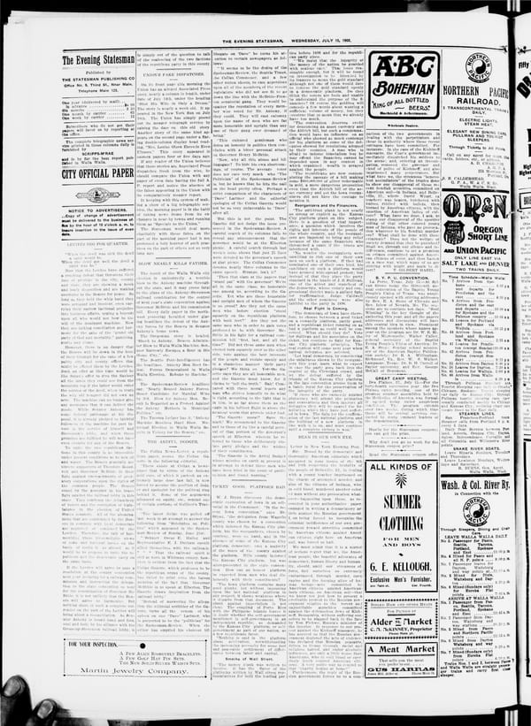 Newspaper page, 1903-07-15