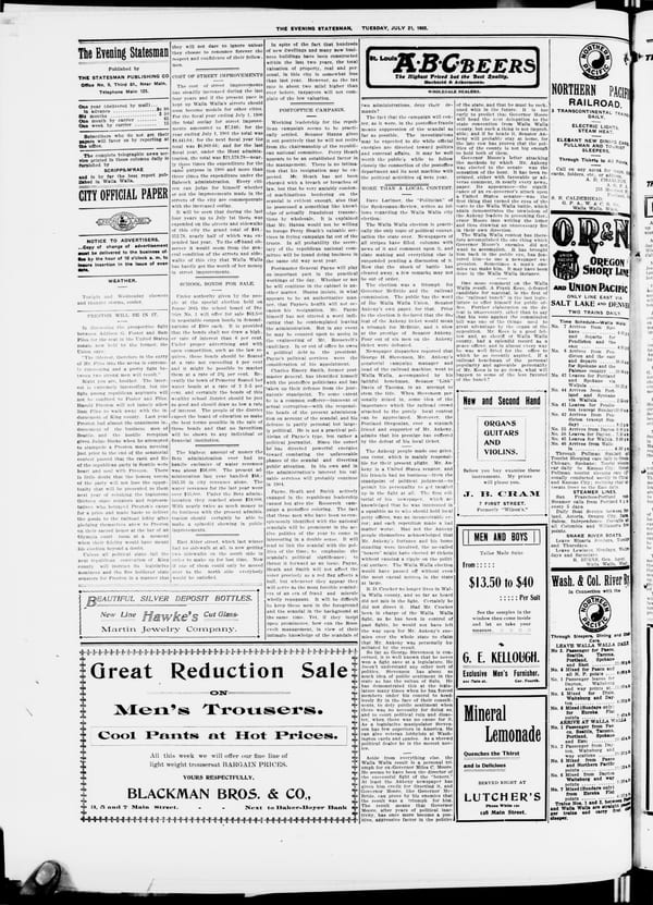 Newspaper page, 1903-07-21
