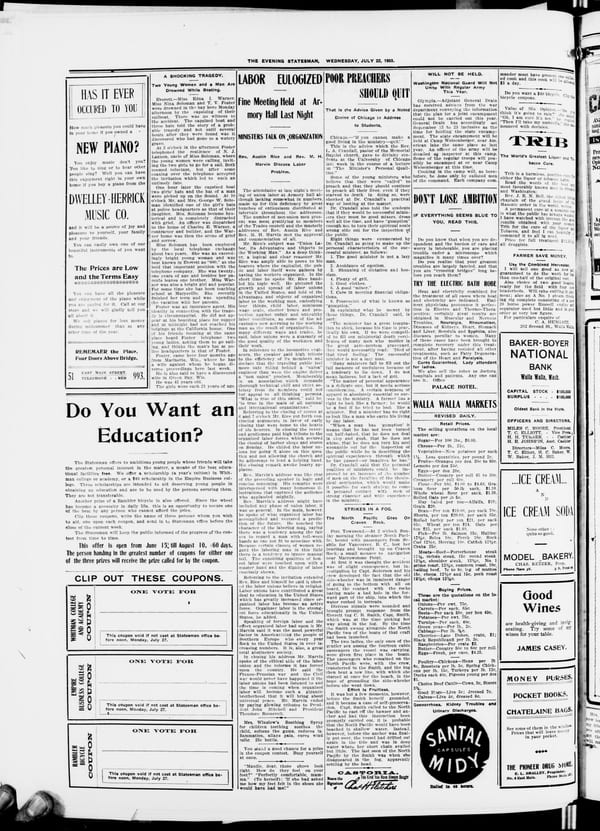 Newspaper page, 1903-07-22