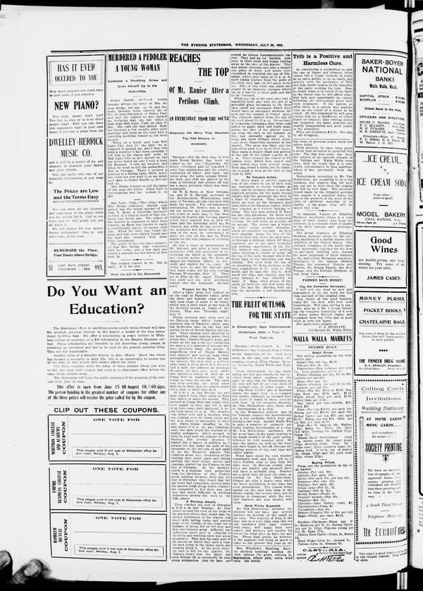 Newspaper page, 1903-07-29