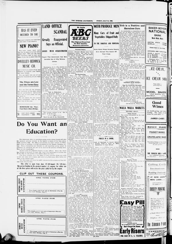 Newspaper page, 1903-07-31