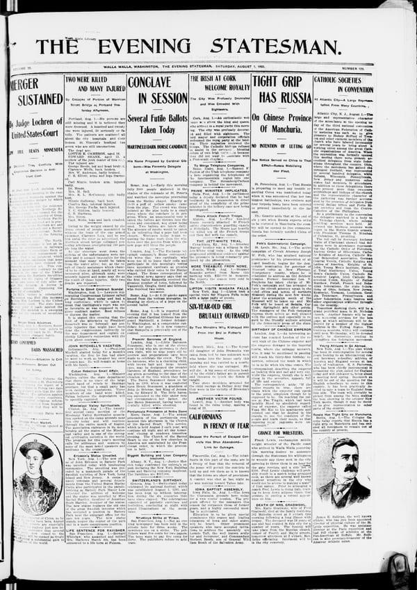 Newspaper page, 1903-08-01