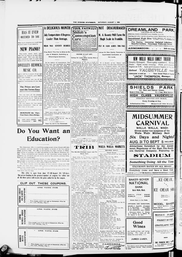 Newspaper page, 1903-08-01