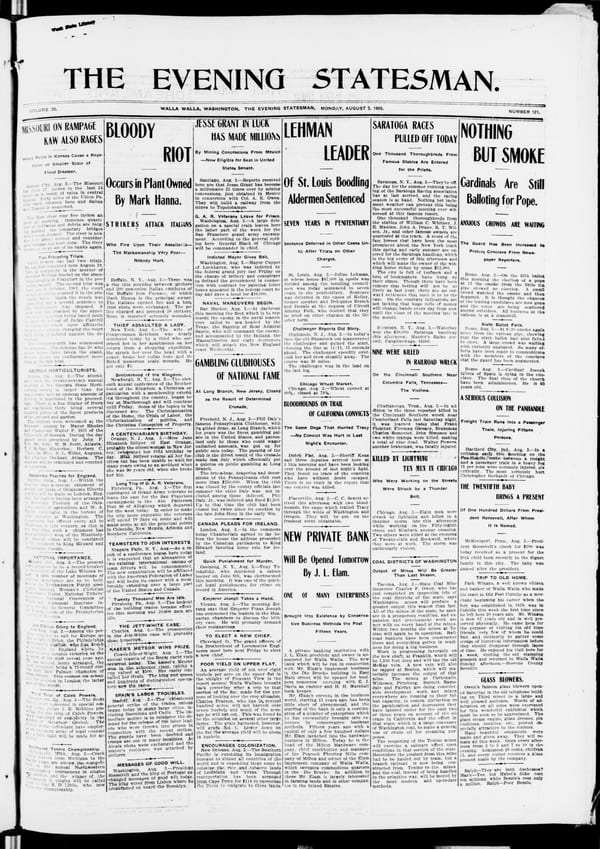 Newspaper page, 1903-08-03