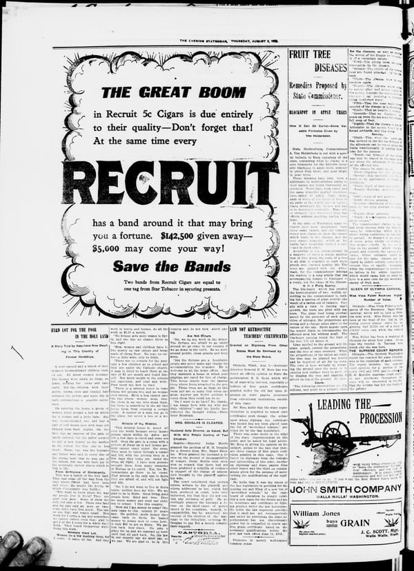 Newspaper page, 1903-08-06
