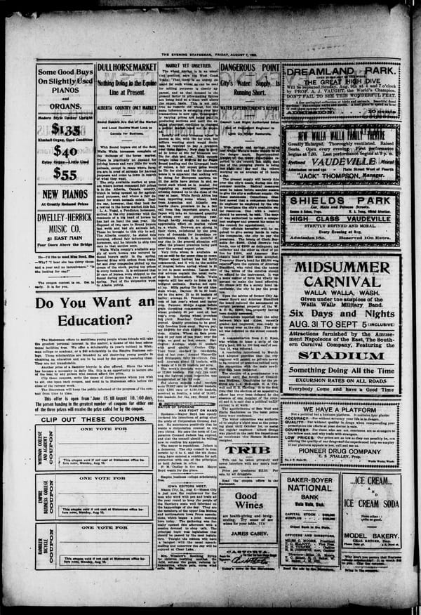 Newspaper page, 1903-08-07