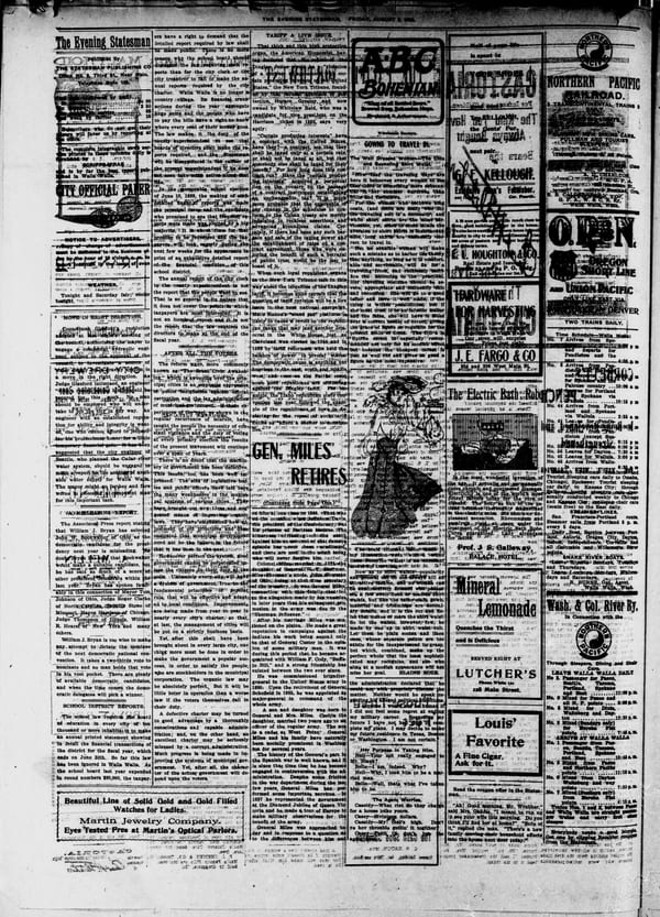 Newspaper page, 1903-08-07