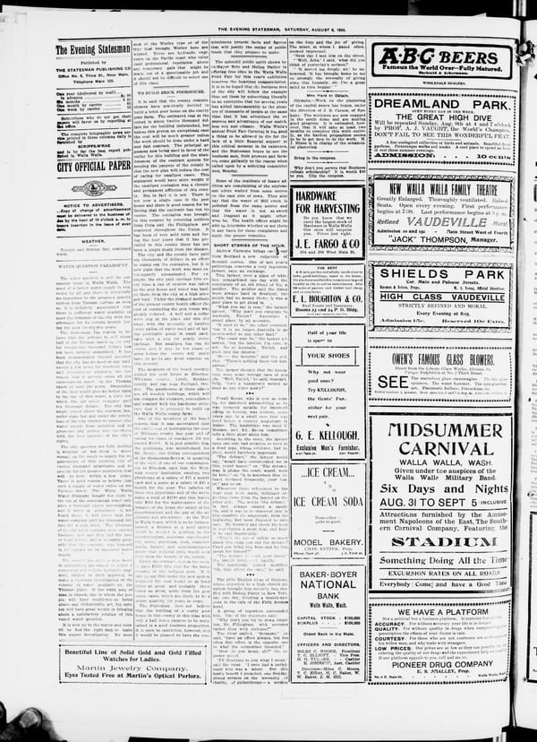 Newspaper page, 1903-08-08