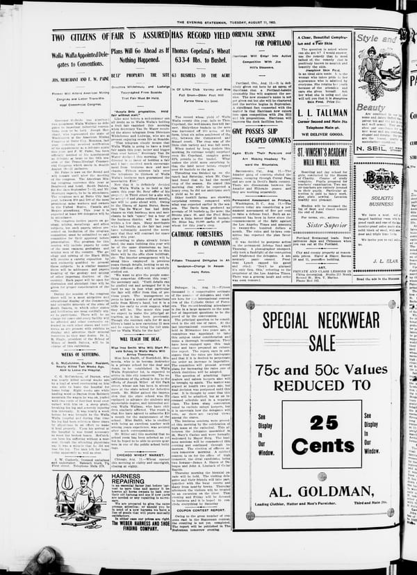 Newspaper page, 1903-08-11